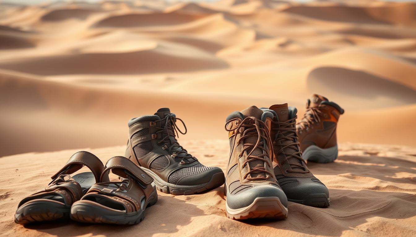 What shoes to wear in Dubai desert?