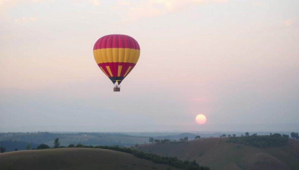 Why do hot air balloons only fly in the morning?