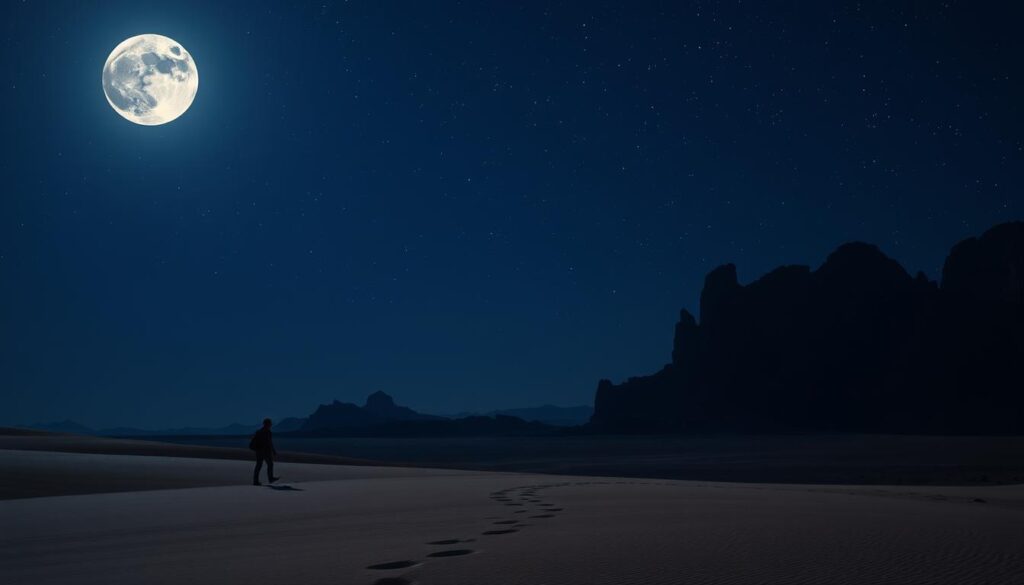 Why don't people travel at night in the desert?