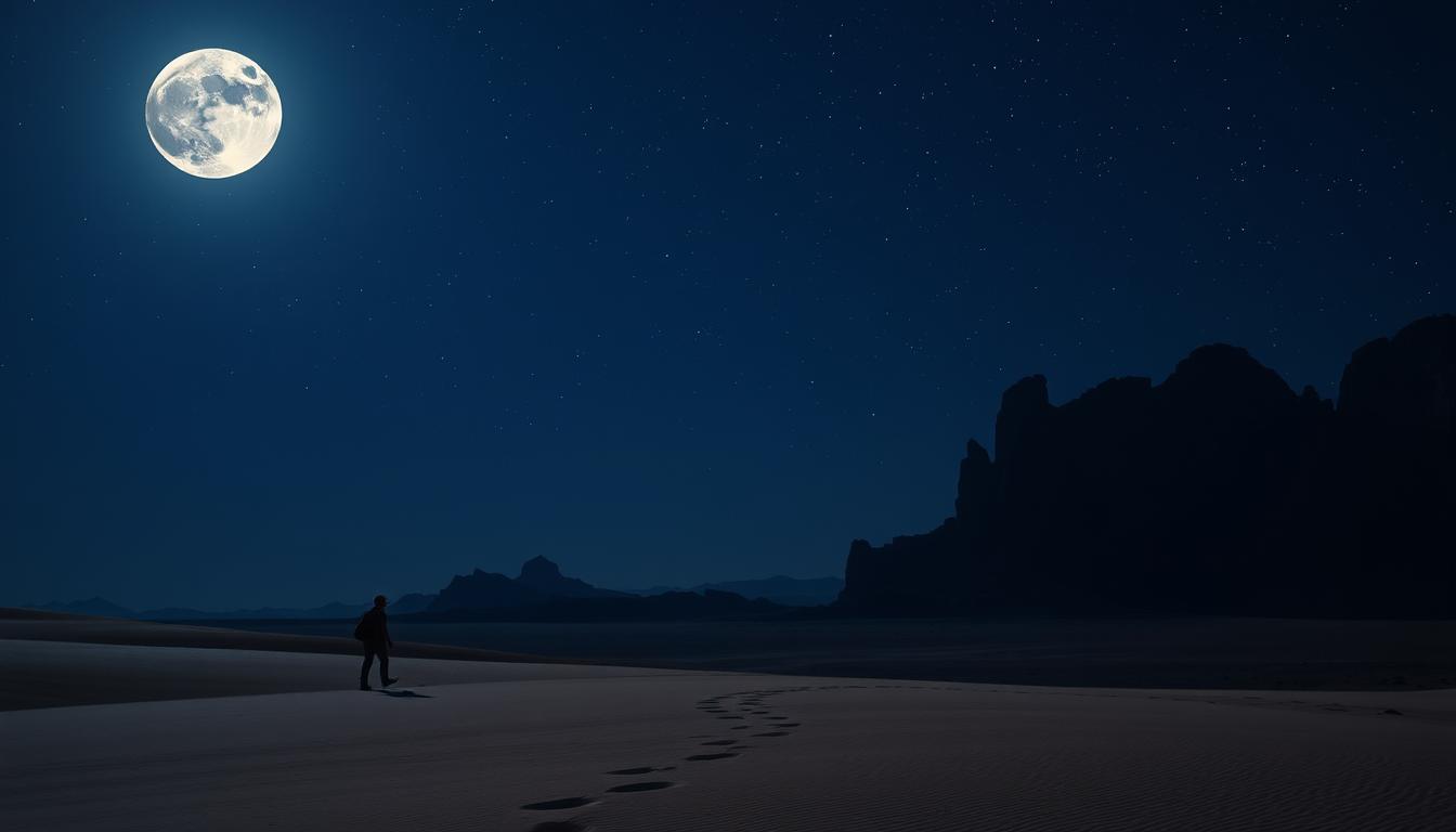 Why don't people travel at night in the desert?
