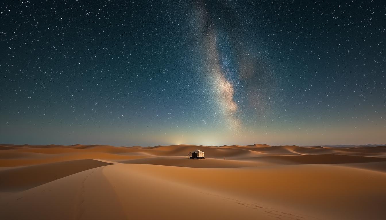 Starry Night Desert Photography Dubai