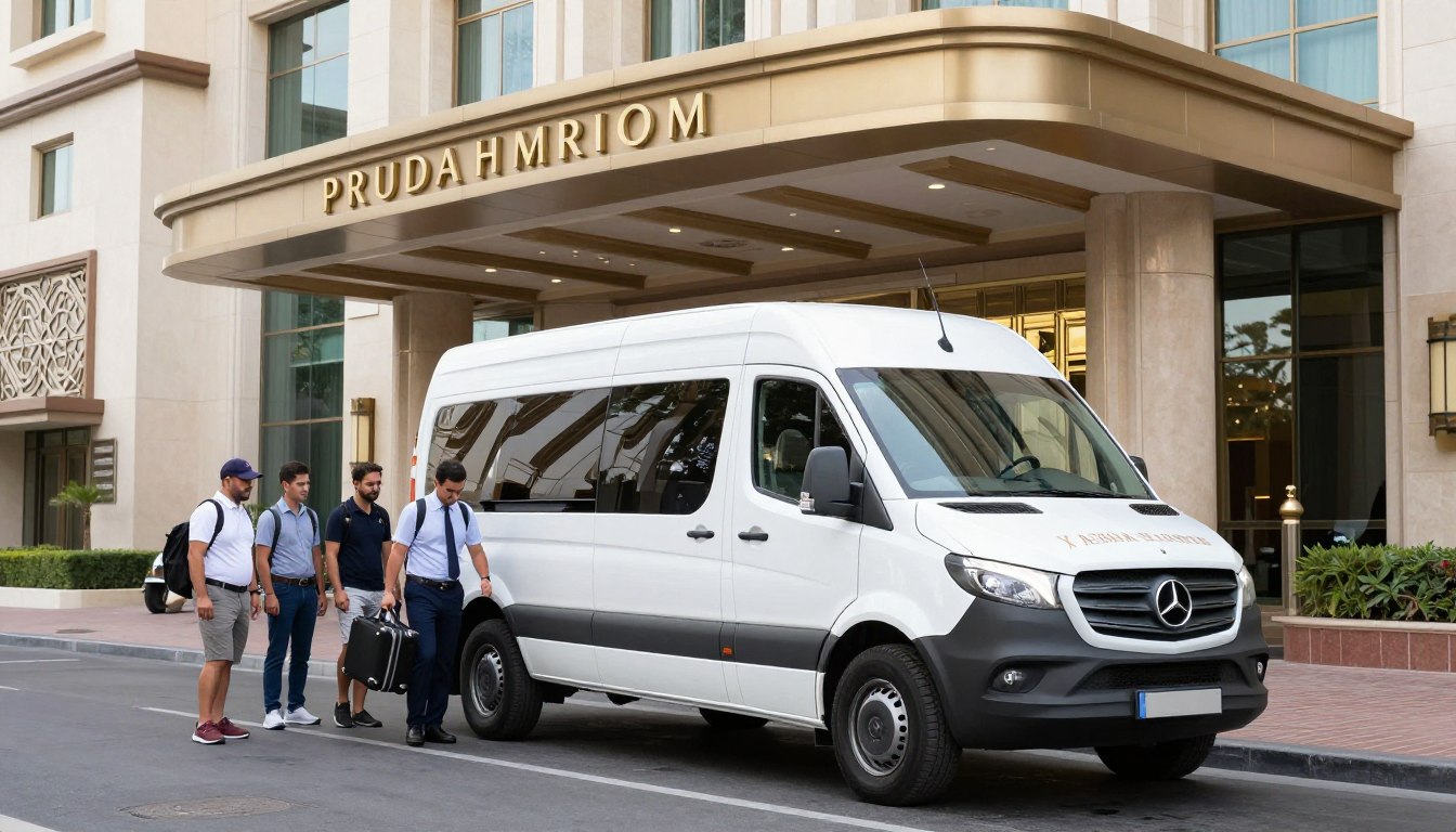 Hotel pickup service for dune buggy Dubai tour