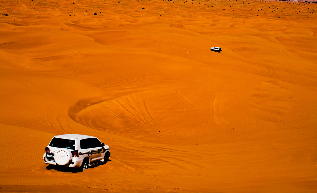4x4 dune bashing in Dubai desert safari