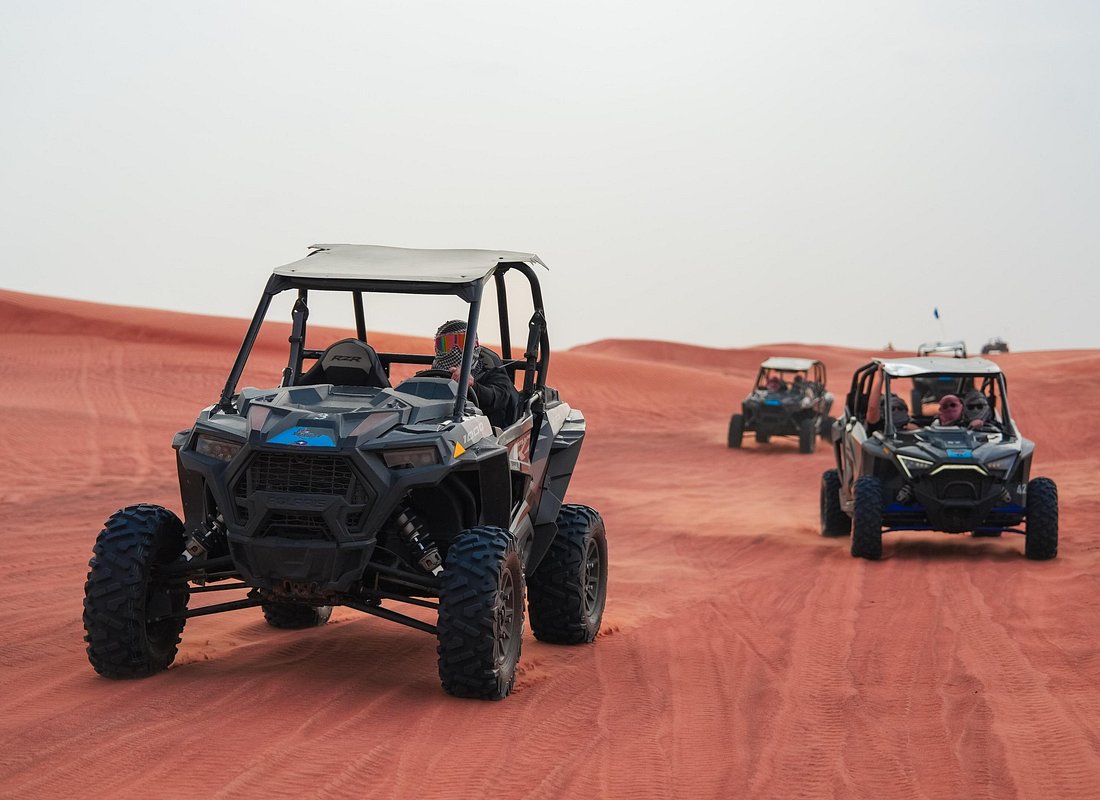 Dune buggy Dubai desert experience in Lahbab red sand dunes