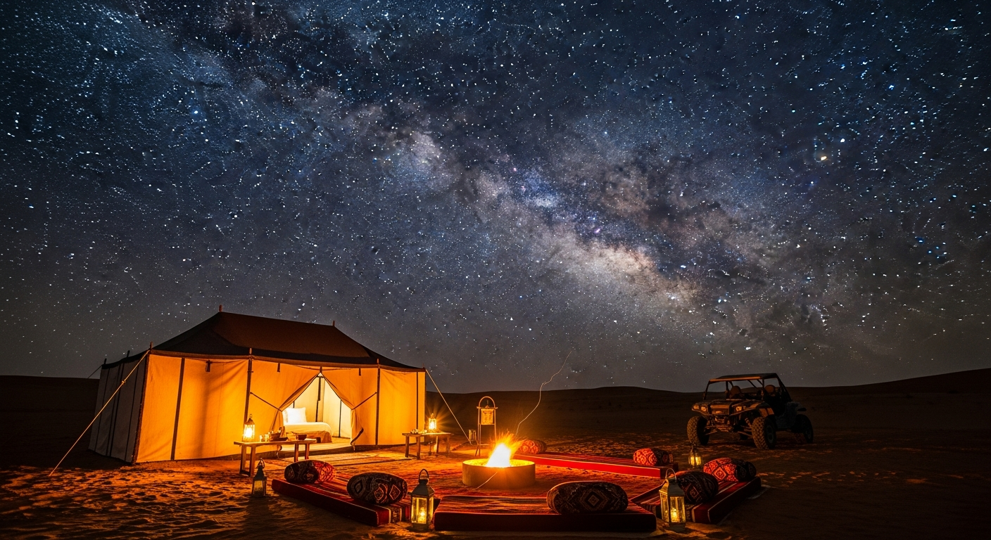 Overnight Desert Safari Buggy Camping Dubai