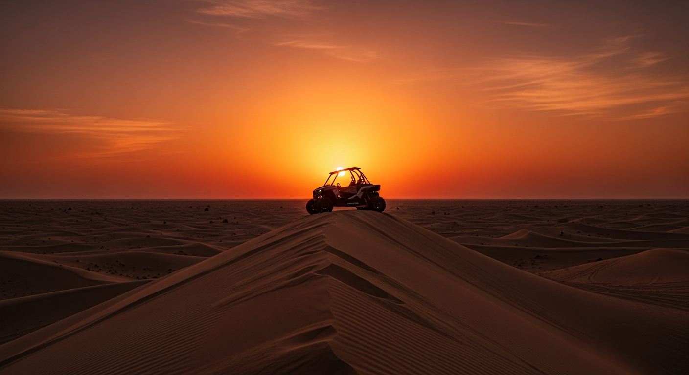 1 Hour Evening Dune Buggy Ride Dubai Golden Hour