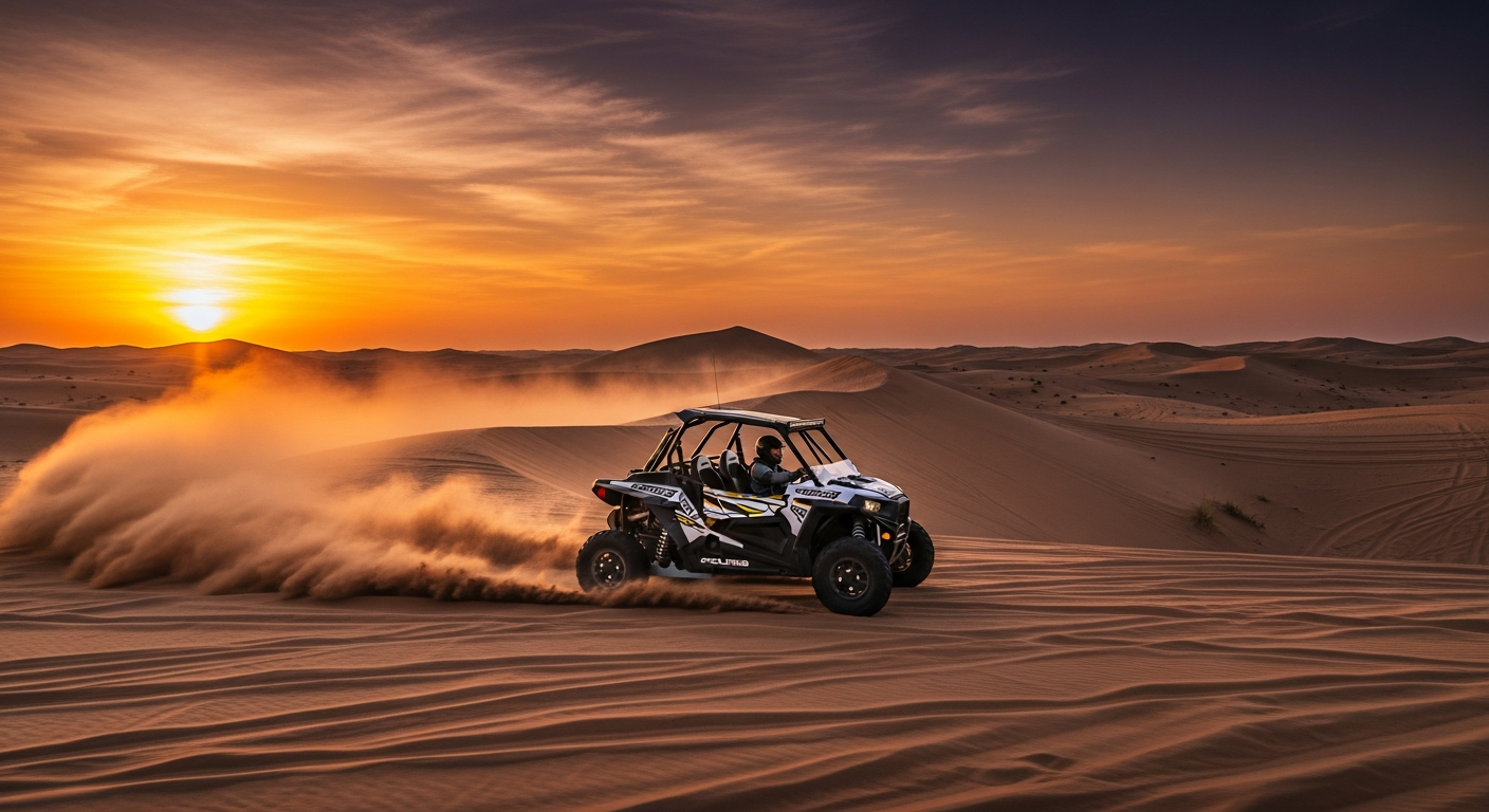 30 Minute Evening Dune Buggy Ride Dubai Sunset