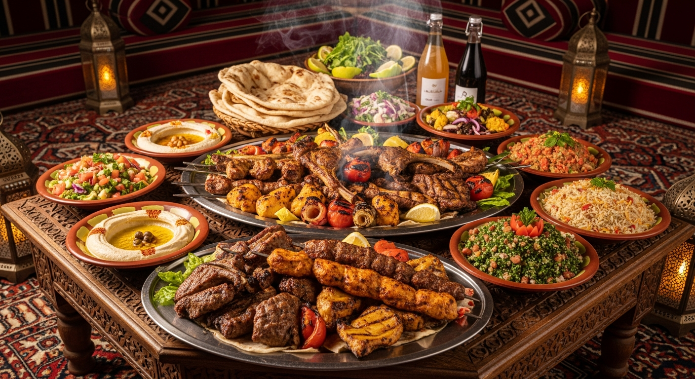 BBQ dinner RAK desert camp