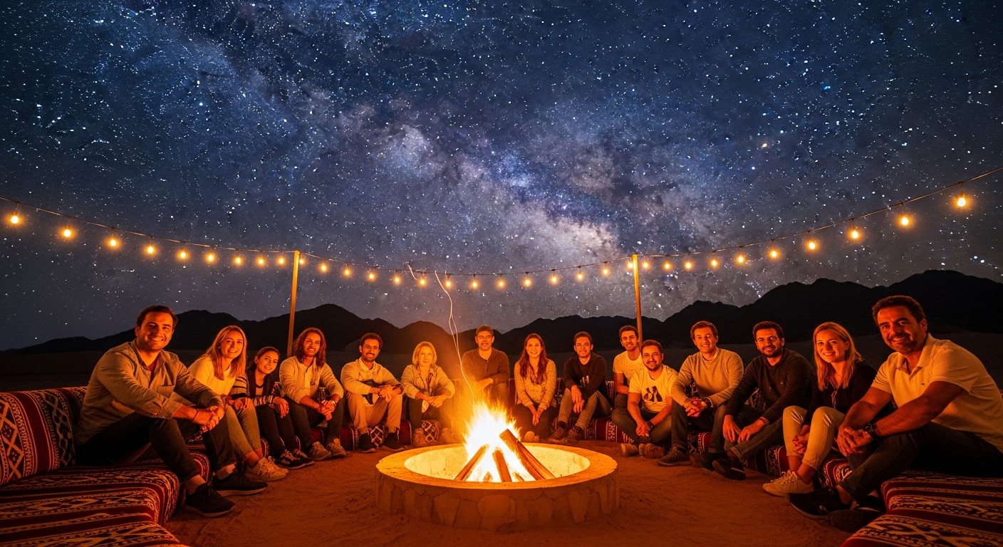 Group at RAK desert camp