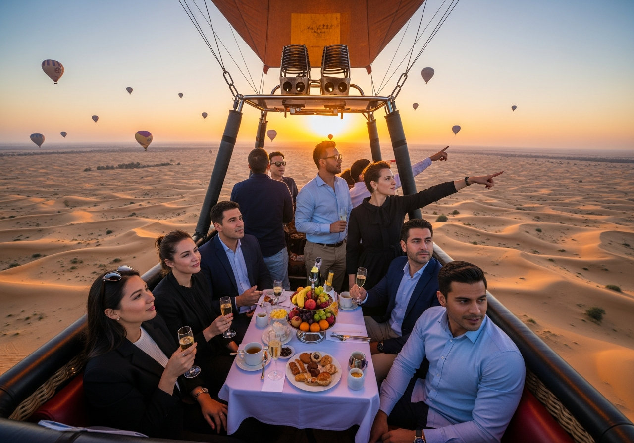 Deluxe Hot Air Balloon Flight Dubai