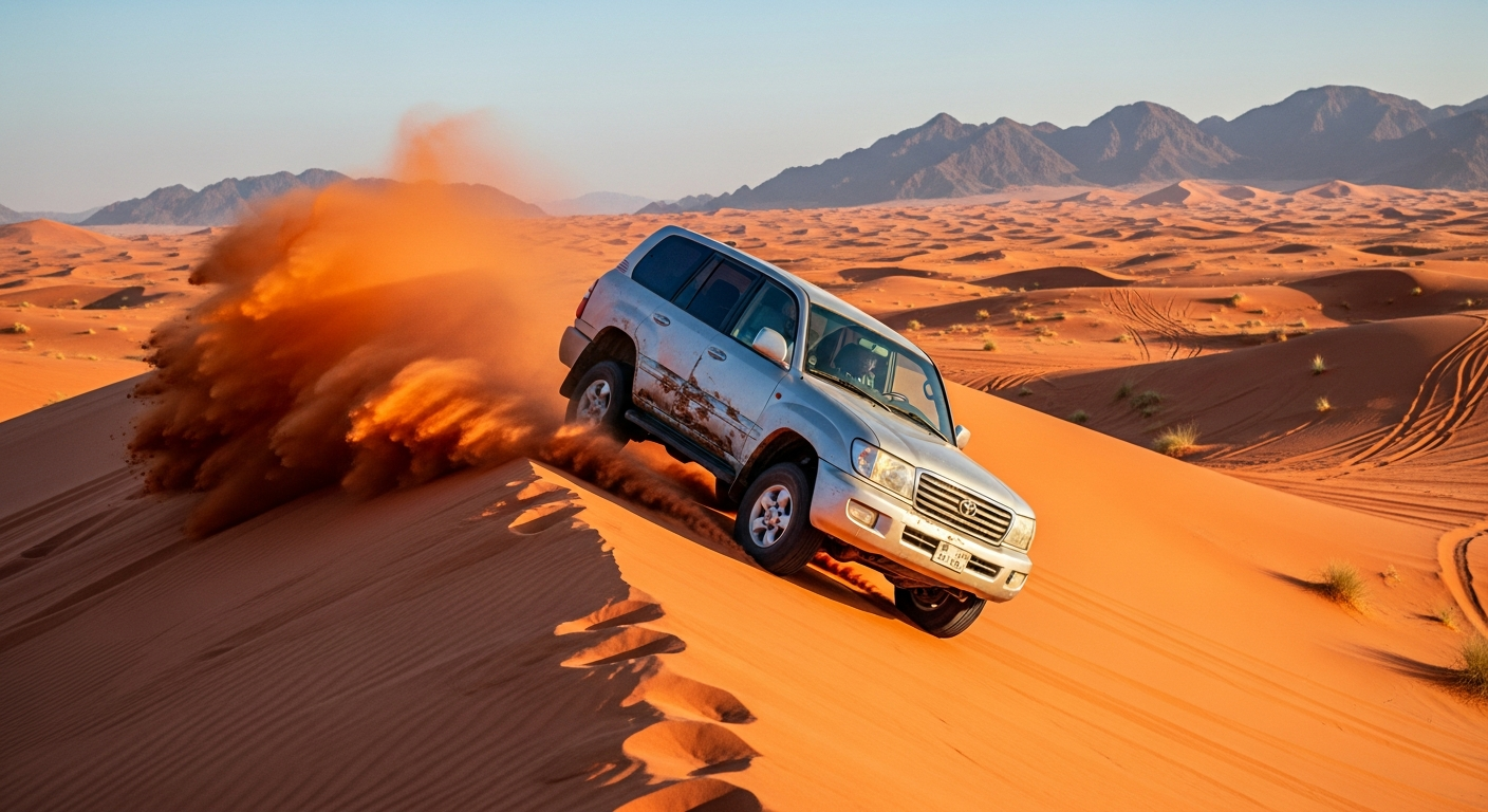 Morning dune bashing RAK