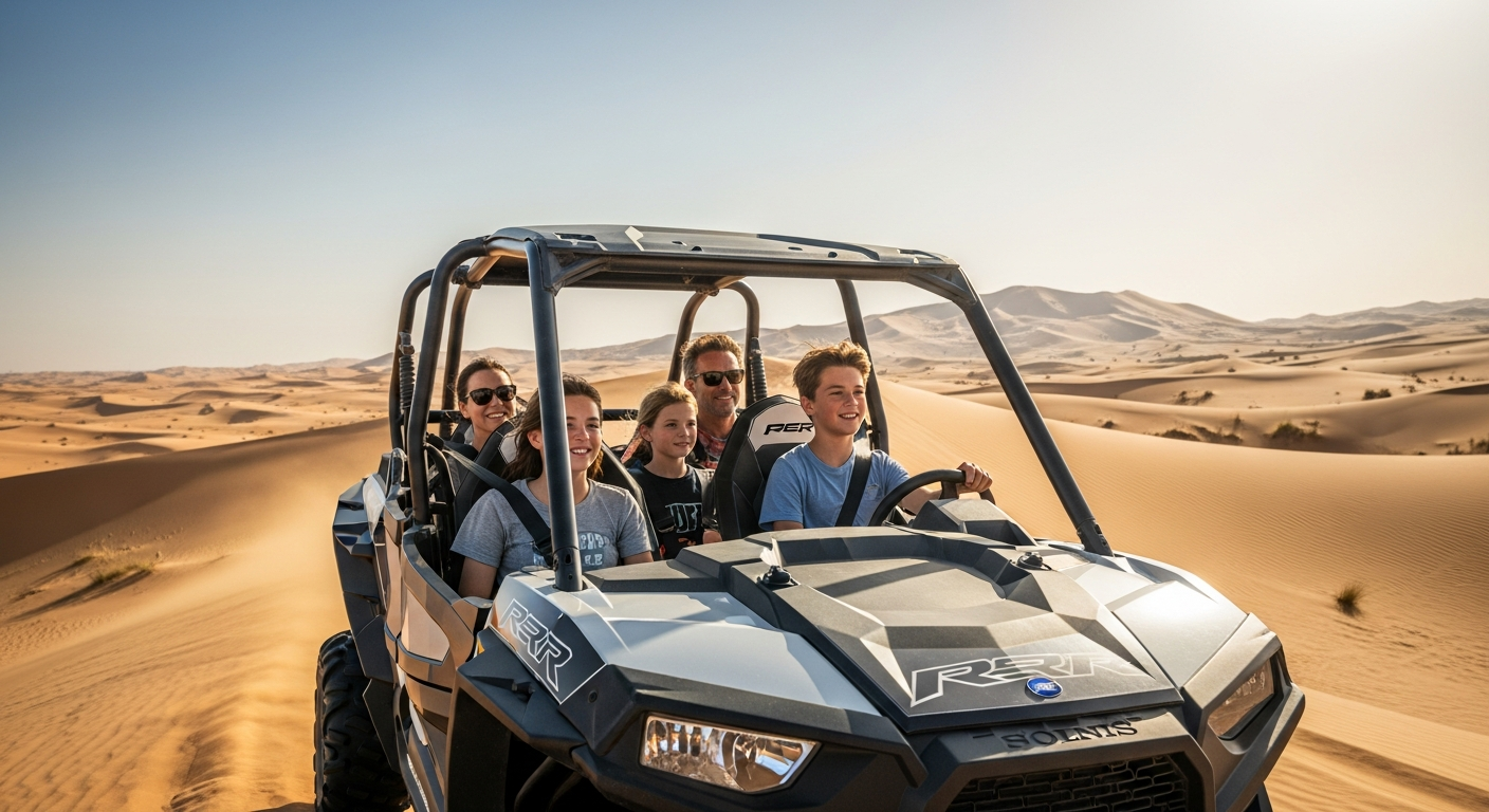 Polaris RZR 4-Seater Family Buggy Dubai Desert