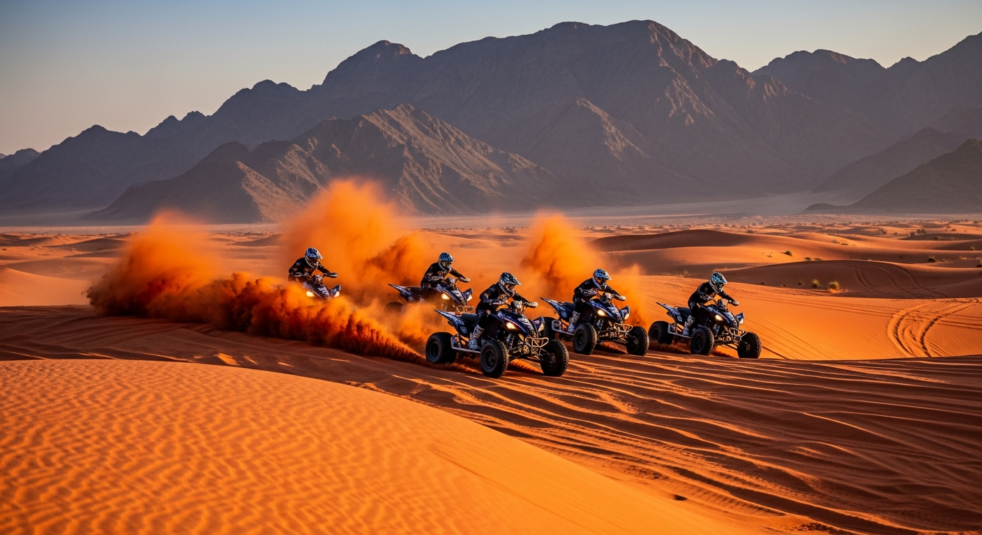Group quad biking RAK